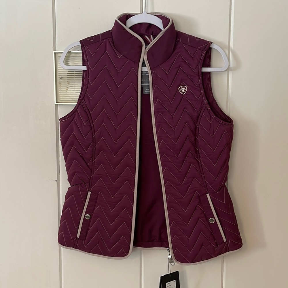 Womens Small- Ariat vest. Beautiful burgundy color